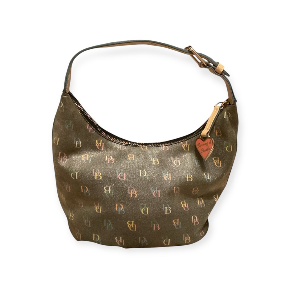 Vintage Y2K Dooney & Bourke Mini Rainbow Monogram bag with zipper closure